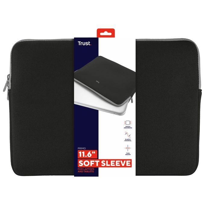 Trust Primo Sleeve Borsa per Notebook 11.6'' Custodia a Tasca Nero