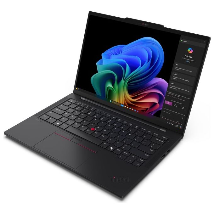 Lenovo 21N10007IX ThinkPad T14s Gen 6 Notebook 14'' Snapdragon X1E-78-100 32 GB RAM 1 TB SSD Windows 11 Pro Wi-Fi 7 colore Nero