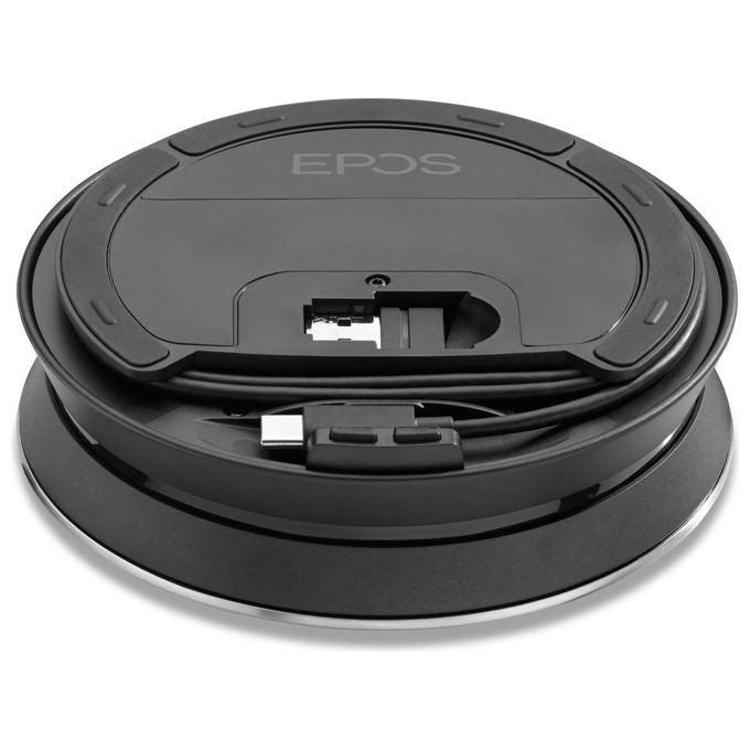 EPOS 1000224 EXPAND SP 30+ Speakerphone Wireless e Cablato Bluetooth 5.0 USB-C per PC Smartphone Tablet colore Nero e Argento
