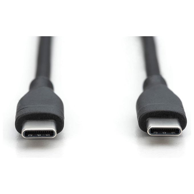 Digitus Cavo Ricarica Guaina Silicone Usb-C - Usb-C 0.5mt Usb 2.0 60W Nero