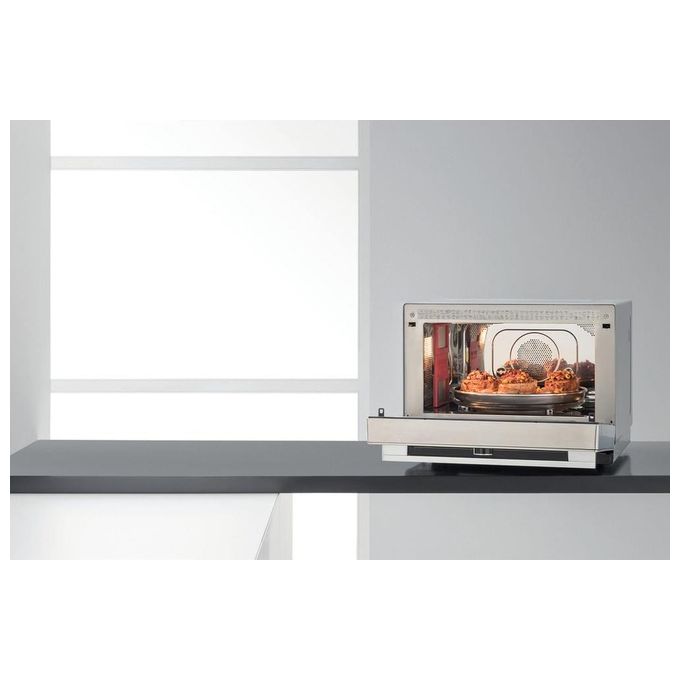Whirlpool MWSC 9133 SX Supreme Chef Forno a microonde Combinato 33 L 1000 W Grill Vapore Crisp 6° SENSO colore Acciaio Inossidabile