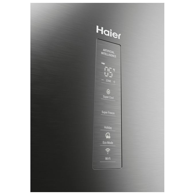 Haier HDPW5620DNPK Serie 5 Pro Frigorifero Combinato 406 L 205 cm Classe D 35 dB Total No Frost Wi-Fi colore Acciaio Inox