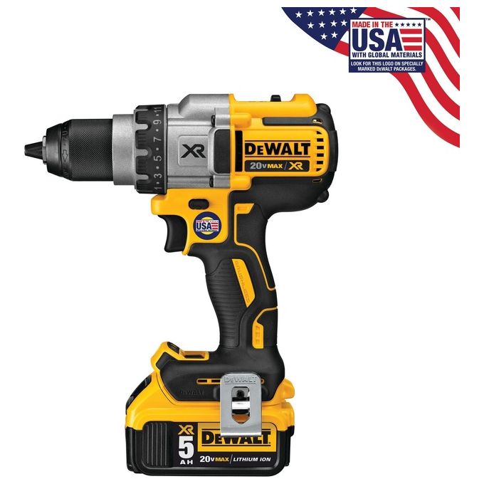 DeWalt DCD991P2 18V 2x 5,0 Ah Trapano Avvitatore a Batteria 3 Velocita'