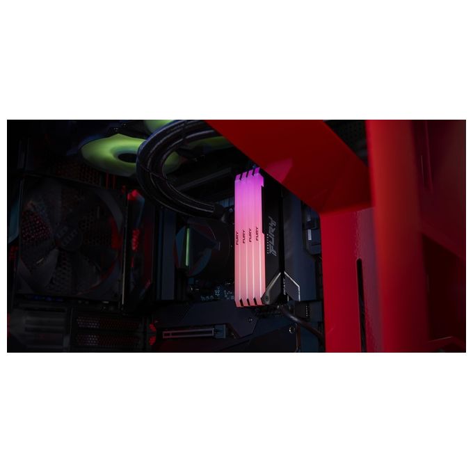 Kingston KF436C18BB2AK2-32 FURY Beast RGB Memoria RAM DDR4 32GB 2x16GB 3600 MT-s CL18 DIMM XMP 2.0 colore Nero
