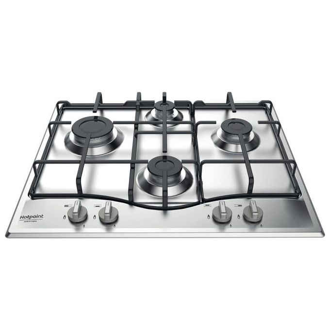 Hotpoint PCN642IXHAR Piano cottura Gas 60 cm 4 fuochi Accensione elettronica Sicurezza elettromagnetica colore Acciaio Inox