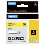 Dymo Cf 5 nastri Da 19mmx5.5m Vinile Nero Giallo
