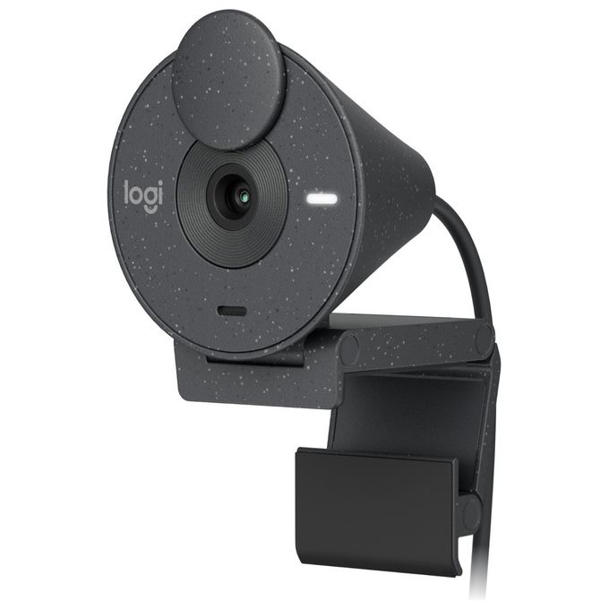 Logitech 960-001469 Brio Webcam Full HD 1080P USB-C Microfono Mono Otturatore Privacy colore Grafite