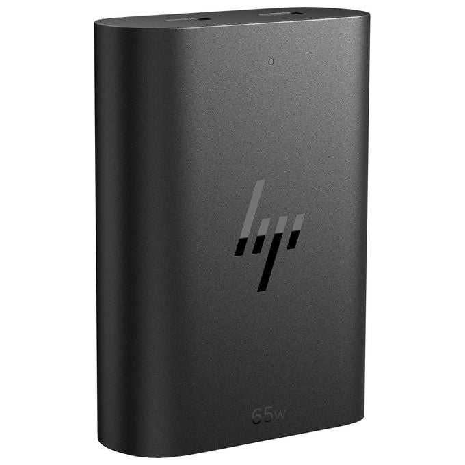 HP 600Q8AA Caricabatterie per laptop USB-C GaN da 65 W 2 porte USB-C uscita fino a 20 V 1 m colore Nero