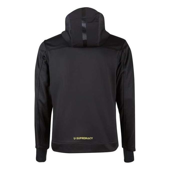 U-Power FU275RL-XL Galaxy Felpa con Cerniera Traspirante Cappuccio Banda Reflex Tasca Petto con Zip colore Nero Verde
