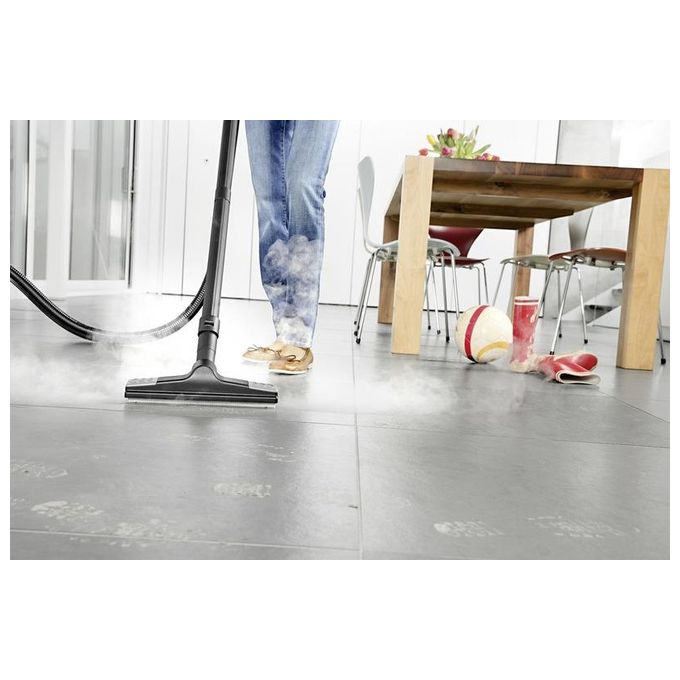 Kärcher SV 7 Pulitore a Vapore Cilindrico 3 in 1 con Aspirazione 0,5 L 2200 W Filtro HEPA 4 bar colore Nero Grigio Bianco