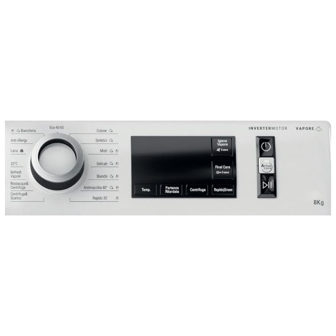 Hotpoint NR 748G WS A IT Lavatrice Carica Frontale 8 Kg 1400 rpm Classe A Steam Hygiene Motore Inverter (85x59,5x60,5 cm) colore Bianco
