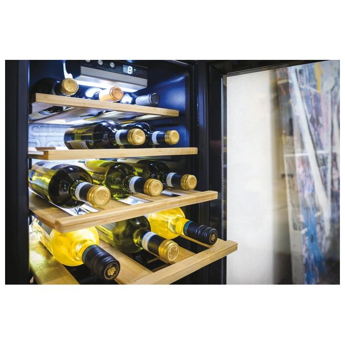 Candy CWCEL 210-N DiVino Cantinetta Vino 21 Bottiglie Classe G 39 dB Libera Installazione colore Nero