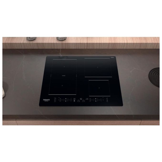 Hotpoint HB 3160C NE Piano cottura a induzione 59 cm 4 zone Flexi Duo Touch 7200 W colore Nero