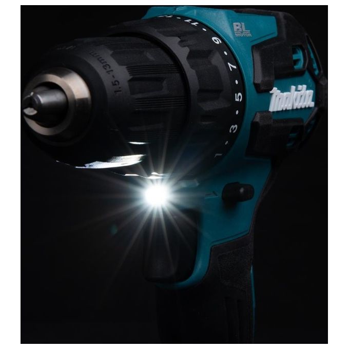 Makita DHP490Z Trapano avvitatore a percussione Brushless 18 V 65 Nm 0 - 500 - 1900 min-1 20 posizioni colore Nero