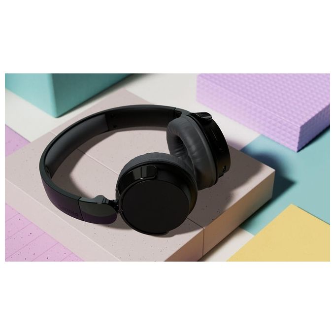 Philips TAH3209BK-00 Cuffie On-ear Wireless Bluetooth 5.3 25h Autonomia Ricarica Rapida USB-C colore Nero