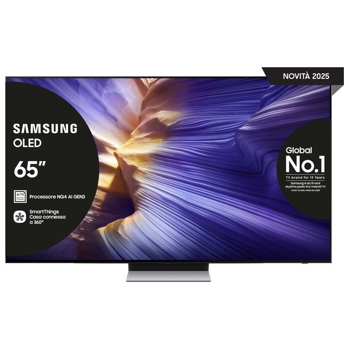 Samsung QE65S90FATXZT Smart TV 65'' OLED 4K Ultra HD 120Hz Dolby Atmos Wi-Fi Tizen colore Nero