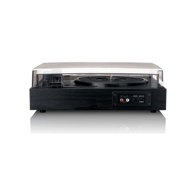 Lenco LS-15BK LS Series Giradischi Bluetooth 5.3 Trazione a Cinghia 2 Altoparlanti 6W AT3600L Auto-Stop AUX RCA colore Nero