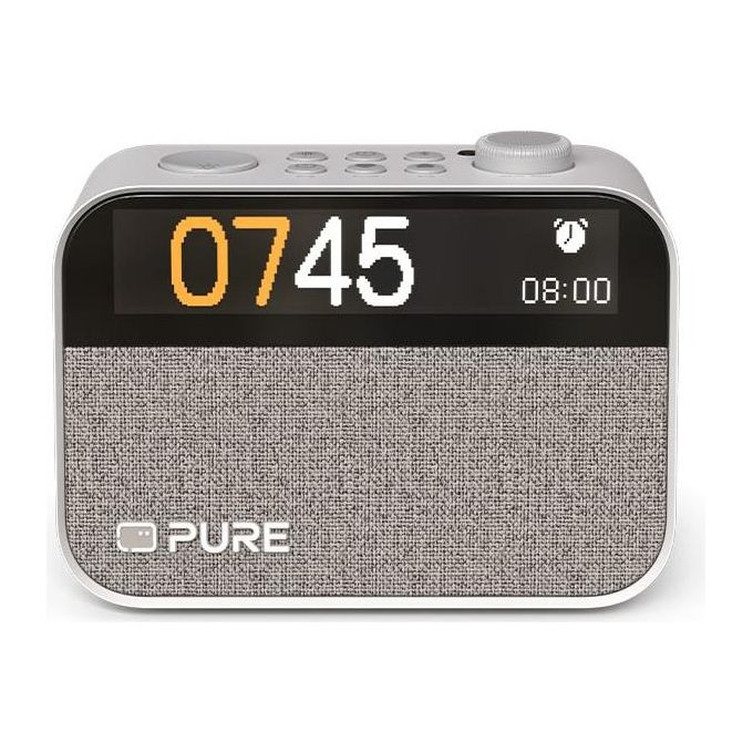 Pure 30102 Moment Radiosveglia Portatile DAB+ FM Bluetooth 5.3 Display 4.7'' 4 Sveglie colore Bianco