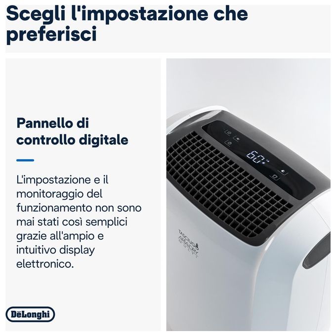 Delonghi deumidificatore tasciugo ariadry multi ddsx220 20l 24h 5l serbatoio Bianco