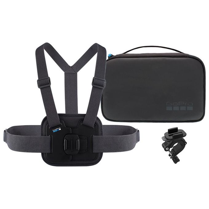 GoPro AKTAC-001 Kit Sportivo Action Cam Chesty Supporto Manubrio Reggisella Asta colore Nero