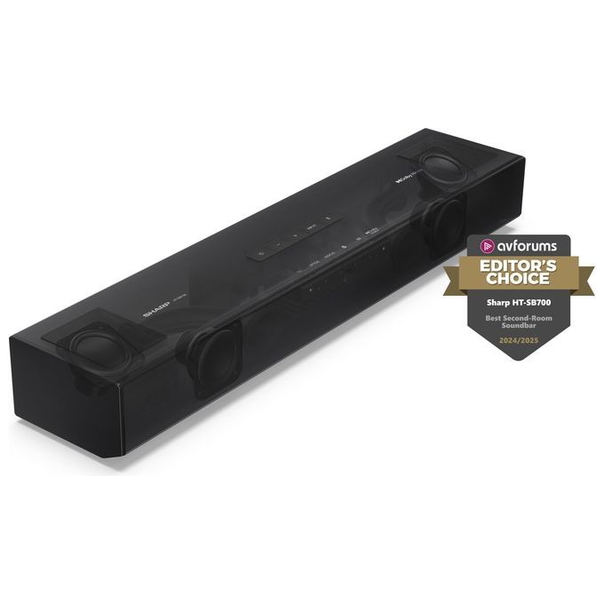 Sharp HT-SB700 Soundbar 2.0.2 Dolby Atmos 140W Bluetooth HDMI eARC CEC 52cm colore Nero