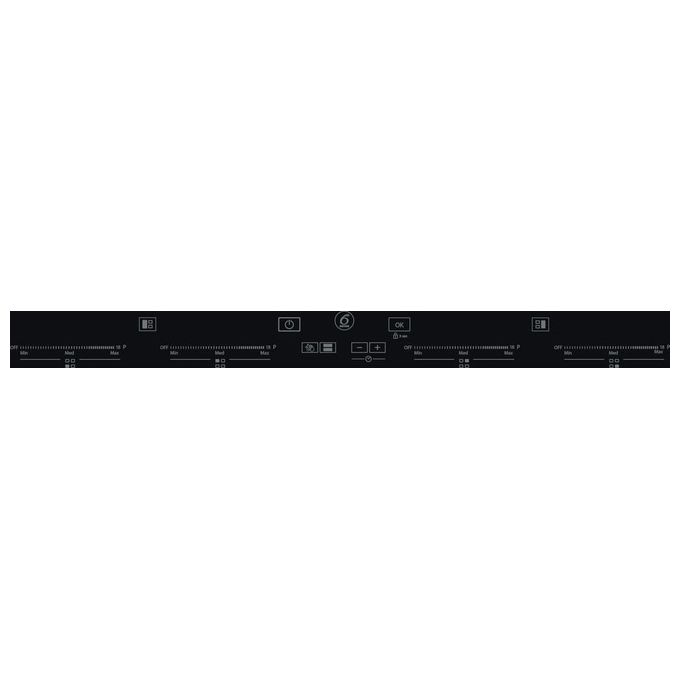 Whirlpool SMO658CNE Piano cottura a induzione 65 cm 4 zone FlexiCook FlexiFull iXelium 7400 W colore Nero