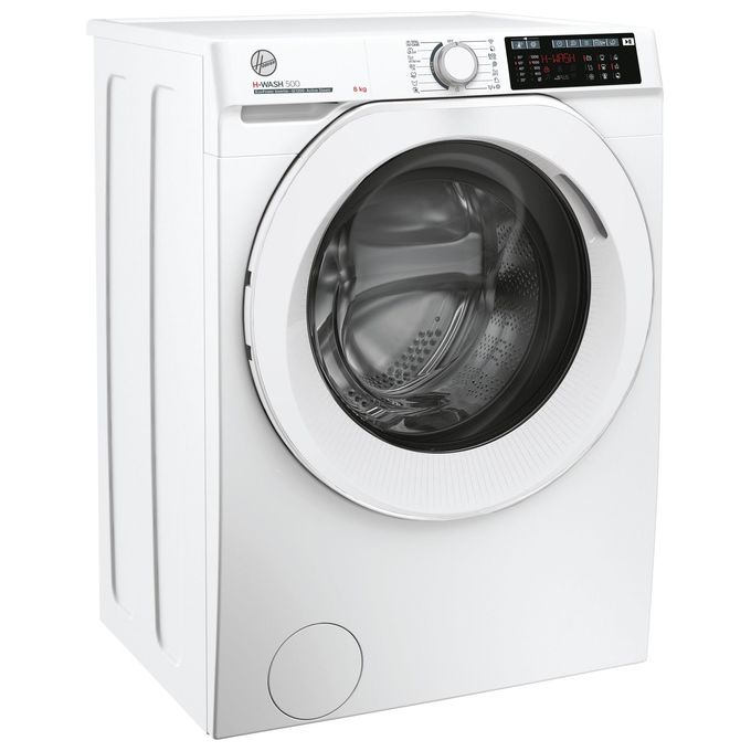 Hoover H-WASH 500 HW 28AM-1-S - Lavatrice a Carica Frontale 8 kg, 1400 rpm, Classe Energetica A, Motore Eco-Power Inverter con Funzioni Smart e Igiene Plus (85×60×53 cm), Colore Bianco