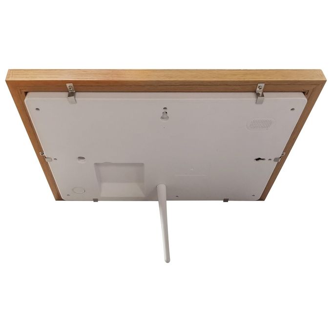 DENVER 119101050130 FRAMEO Cornice Digitale 15,6'' Full HD IPS Touchscreen 16 GB memoria interna espandibile con microSD Wi-Fi inclusa app FRAMEO colore Legno Chiaro