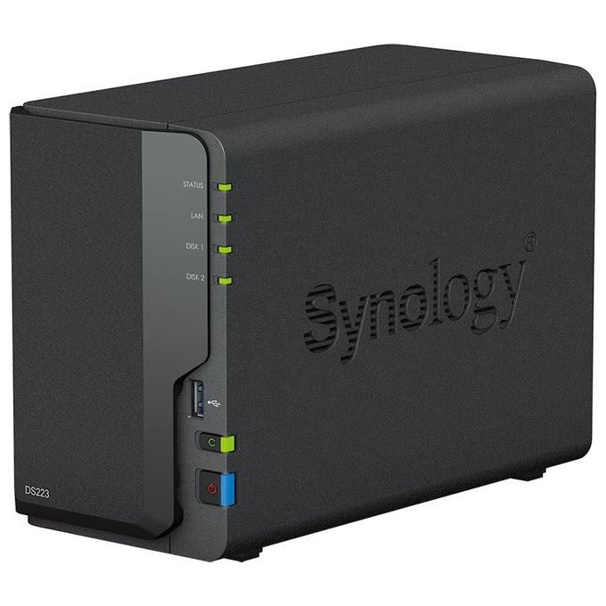 Synology DiskStation DS223, NAS Desktop 2 Bay, 2GB DDR4, HDD SSD