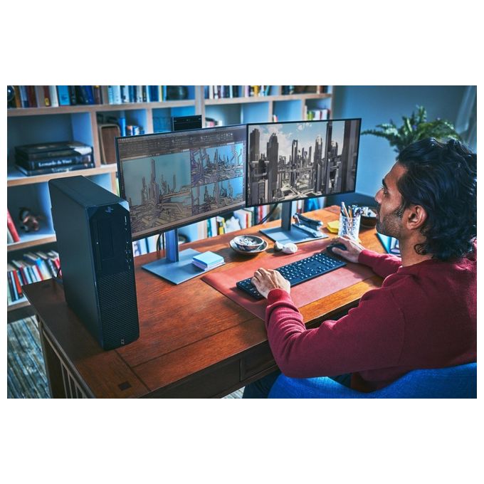 HP 4Q8N9AA Z24m G3 Monitor PC 23.8'' QHD IPS 2560x1440 Webcam 5MP USB-C 100W Hub USB colore Argento
