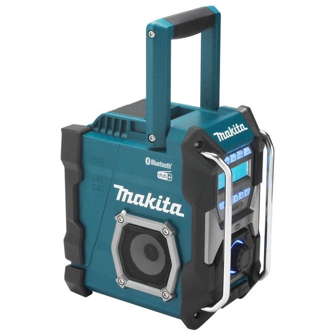 Makita MR004G Radio da Cantiere con Radio DAB+ FM Bluetooth Altoparlanti Stereo 40Vmax colore Nero Verde