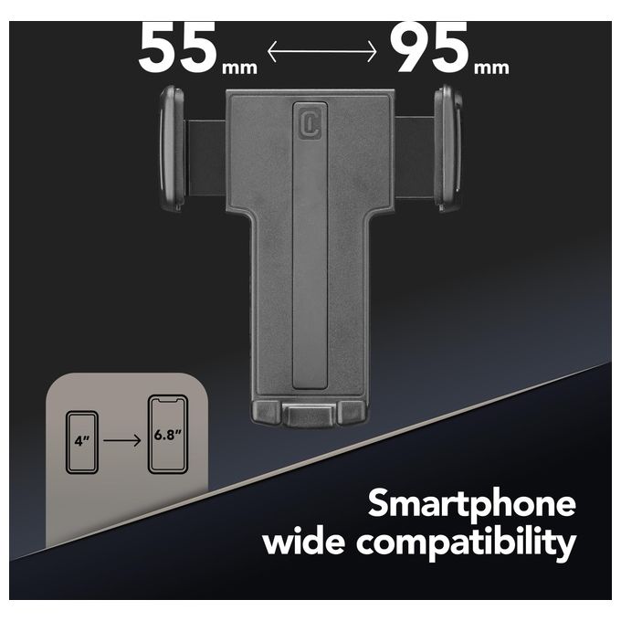 Cellular Line Hug Universal Supporto smartphone da auto per alette di aerazione