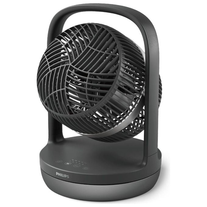 Philips CX3050-01 Serie 3000 Ventilatore da Tavolo 22 cm 738 m³-h 3 Velocita' Oscillante 80° Timer 12h 23 dB colore Grafite