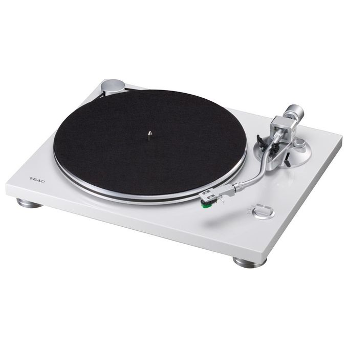 Teac TN-3B-SE-WH Giradischi a Cinghia Manuale Braccio a S Preamplificatore Fonico 33 45 Giri-min colore Bianco