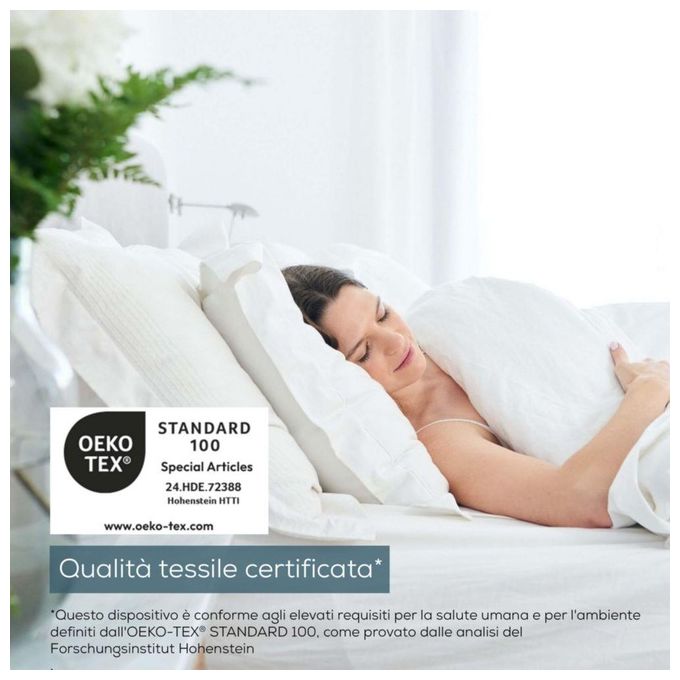 Beurer UB 60 Green Planet Scaldaletto Coprimaterasso Termico Singolo 150x80 cm 60 W 4 Livelli di Temperatura Lavabile colore Bianco