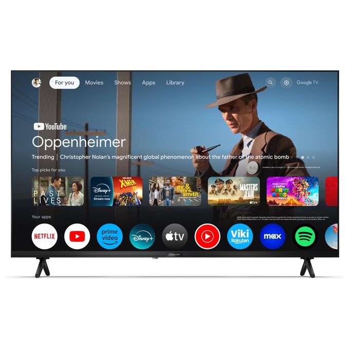 Sharp 40GF2265E Smart TV 40'' Full HD LED Google TV HDR10 Wi-Fi Bluetooth DVB-T2 colore Nero