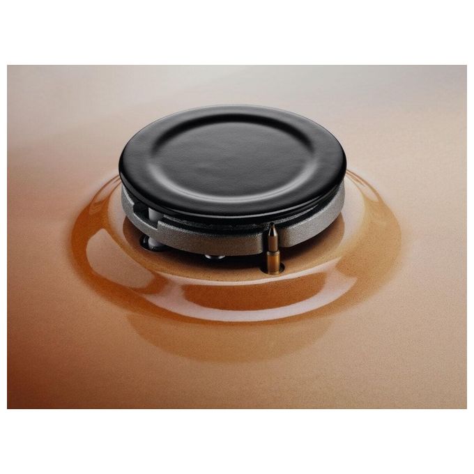 Electrolux EGS6414T Piano Cottura a Gas 4 Fuochi Bruciatore Tripla Corona Comandi Laterali 60 cm Terra di Francia