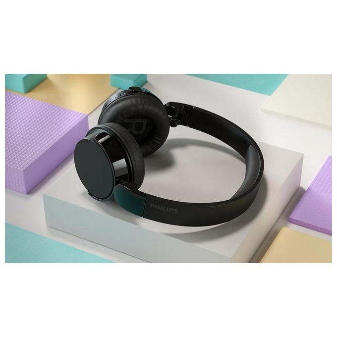 Philips TAH4209BK-00 Serie 4000 Cuffie a Padiglione Wireless Bluetooth 5.3 55h autonomia ricarica rapida USB-C colore Nero