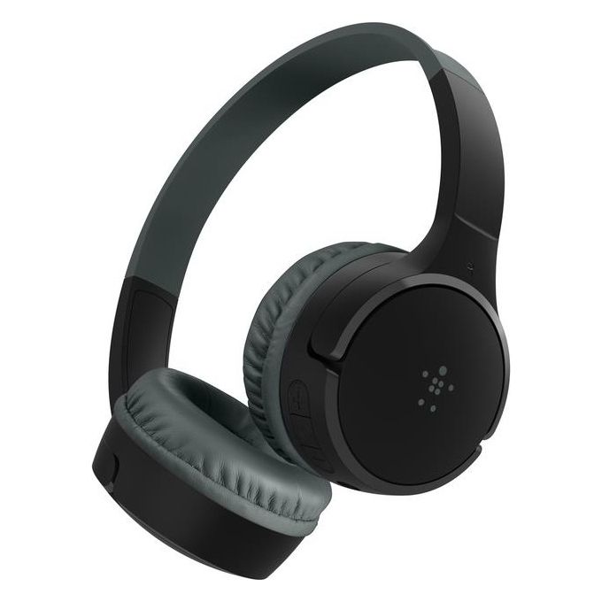 Belkin AUD002BTBKV3 SoundForm Mini Auricolare A Padiglione Wireless con Bluetooth 5.3 Limitatore Volume 85 dB USB-C 3.5mm colore Blu