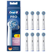 Oral-B 8006540860649 Sensitive Clean Testine di Ricambio 8 pz Extra Morbido colore Bianco