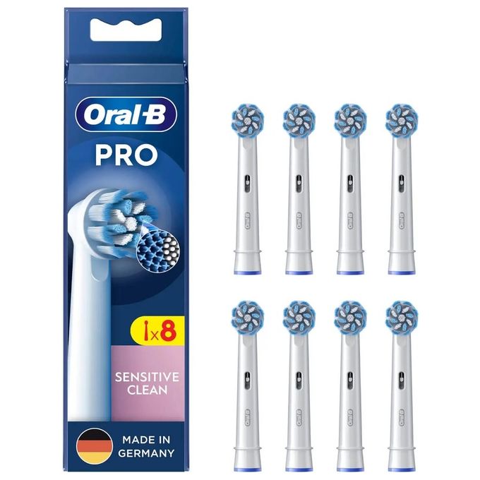 Oral-B 8006540860649 Sensitive Clean Testine di Ricambio 8 pz Extra Morbido colore Bianco