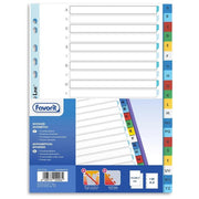 Favorit Intercalare Alfabetico 20 Tacche 21x29,7cm