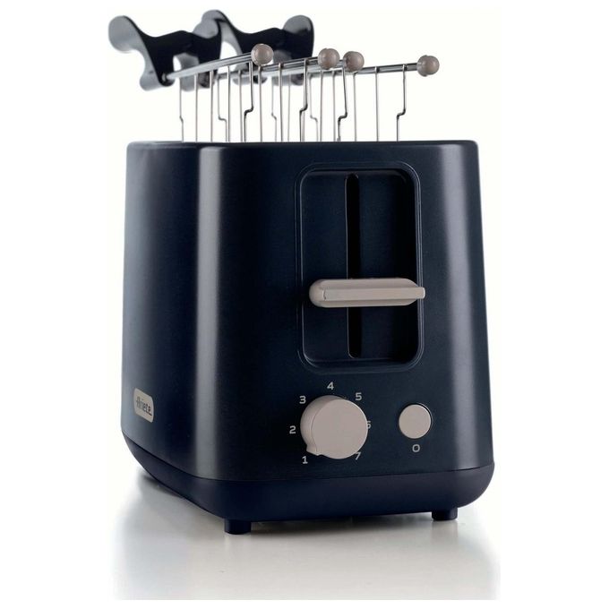 Ariete 157 Breakfast Tostapane 2 Fette 760W 7 Livelli di Doratura Pinze Acciaio Inox Pulsante Stop colore Nero