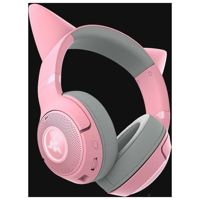 Razer RZ04-04860100-R3M1 Kraken Kitty V2 Auricolare Bluetooth 5.2 Gaming con Driver TriForce 40 mm e Illuminazione RGB Razer Chroma colore Rosa