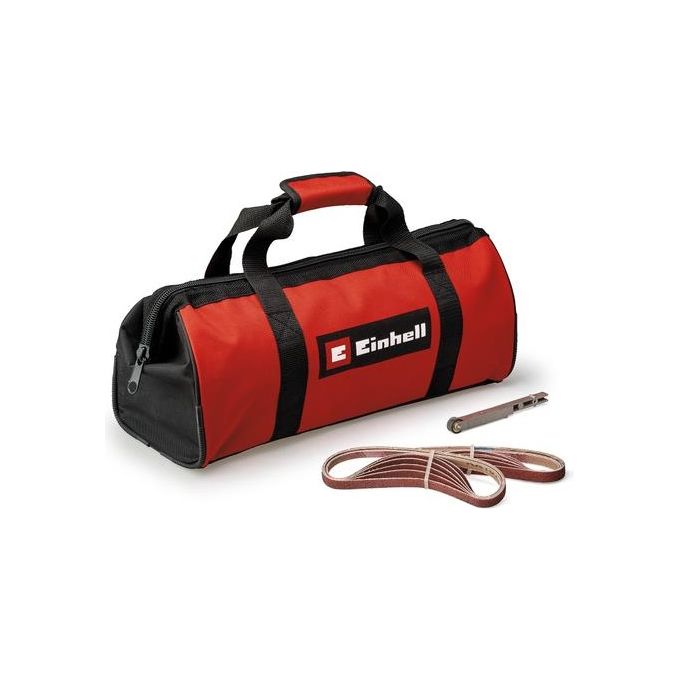 Einhell 4461000 TE-BF 18 Li-Solo Lima a nastro a batteria 18 V velocita' 250-1700 m-min con 2 bracci 9 mm e 13 mm colore Nero