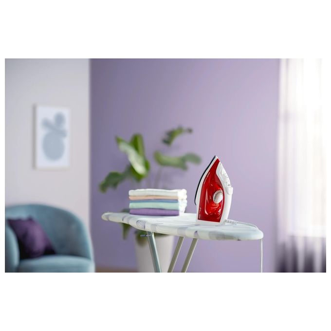 Philips GC1742-40 EasySpeed Ferro da Stiro a Vapore 2000 W Piastra Antiaderente Vapore 25 g-min Colpo 90 g-min colore Rosso