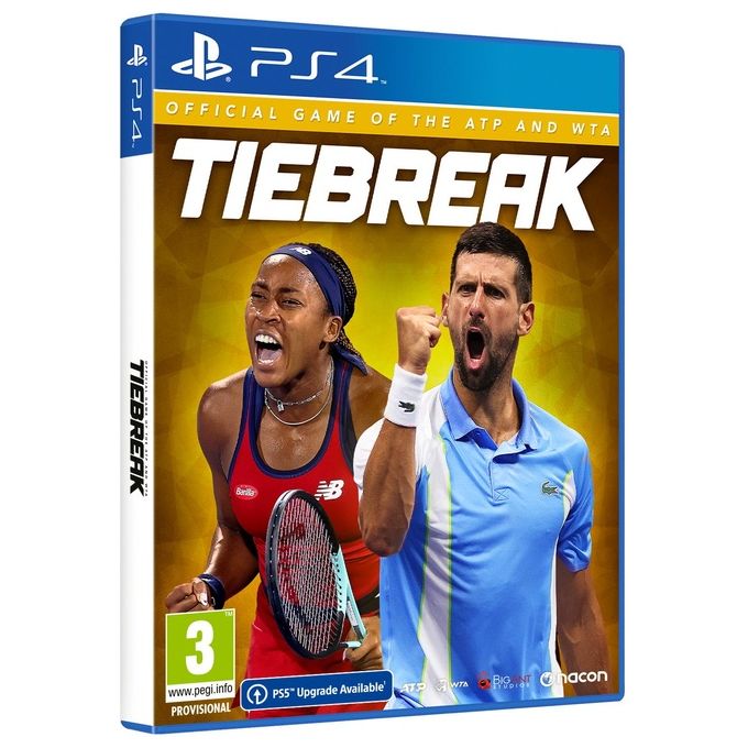 Nacon 3665962020908 Tiebreak Official Game of the ATP and WTA Videogioco per PlayStation 4 genere Sport modalita' multiplayer Sì classificazione PEGI 3 sviluppatore Big Ant Studios colore Nero