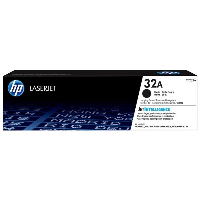 HP CF232A Tamburo Originale 32A per Stampanti LaserJet Pro M118 M148 M203 M227 Resa 32000 Pagine colore Nero