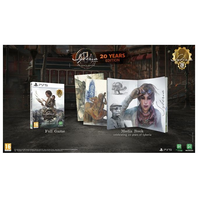 Microids CPT-AUO-477 Syberia The World Before 20th Anniversary Edition Videogioco PS5 Avventura Blu-ray