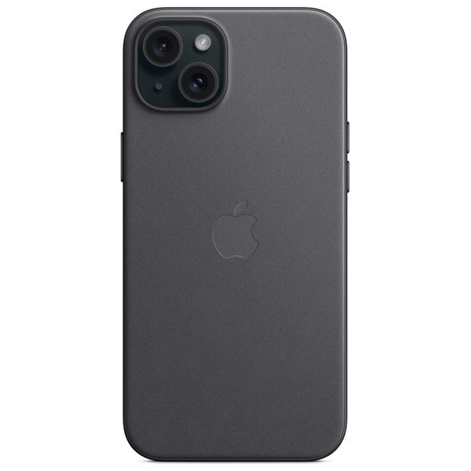 Apple MT423ZM-A Custodia MagSafe in tessuto FineWoven per iPhone 15 Plus colore Nero